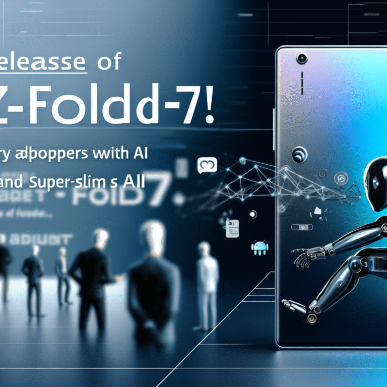 “Z폴드7 출시! AI와 초슬림 디자인으로 얼리어답터를 사로잡다”