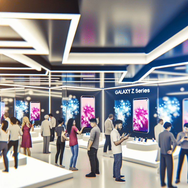 갤럭시 Z 시리즈 체험존 오픈, 삼성의 혁신 기술 트렌드 입문!