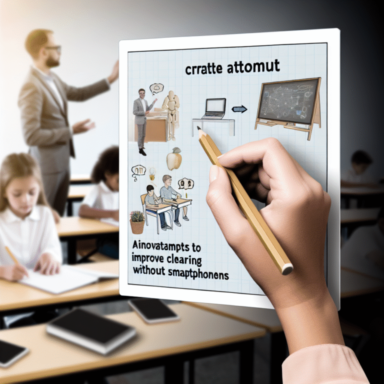 “스마트폰 없는 교실 정책, 학습 환경 개선을 위한 혁신적인 시도”