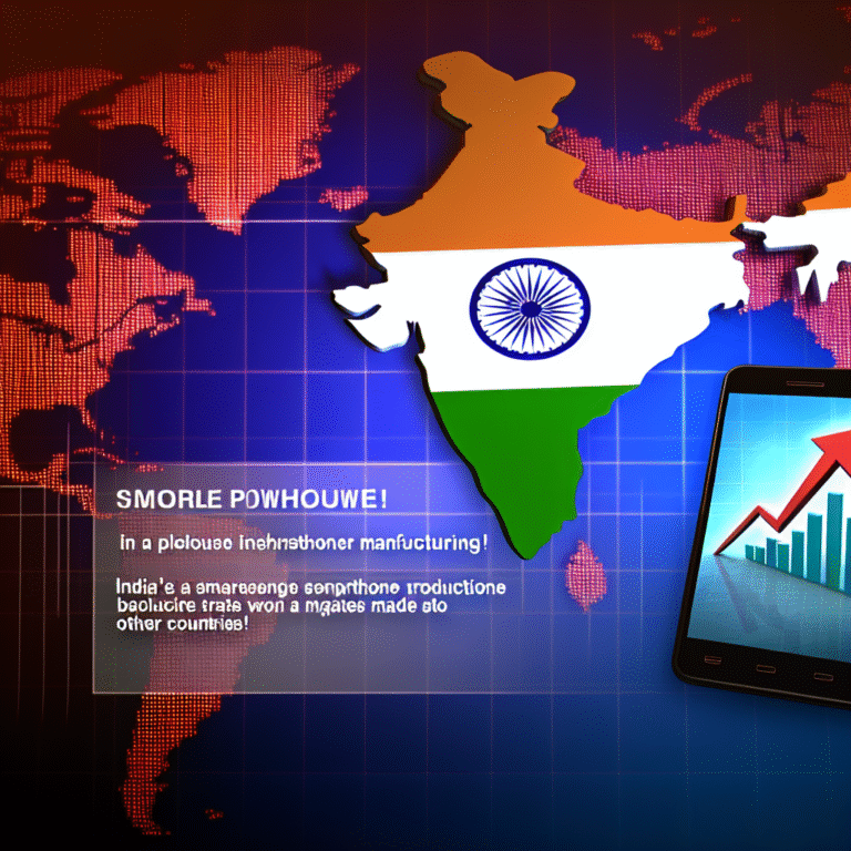 인도가 스마트폰 제조 강자로 떠오르는 이유와 의미! 📱🌏