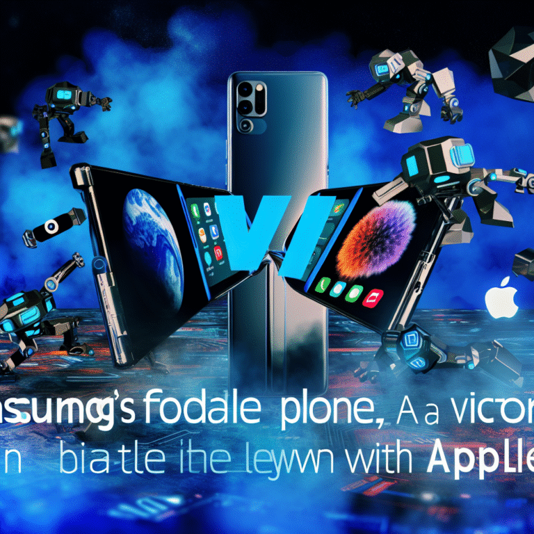 삼성의 폴더블폰, 애플과의 대결에서 우위를 차지하다!