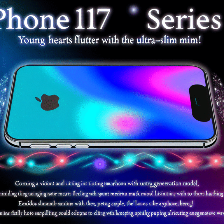 ‘아이폰17 시리즈 출시 예정, 초슬림 디자인에 어린 마음 설렘!’