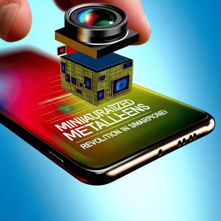 카툭튀 없는 스마트폰을 위한 초소형 메타렌즈 기술 혁신!