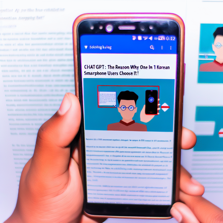 챗GPT: 국내 스마트폰 사용자 2명 중 1명이 선택한 이유!