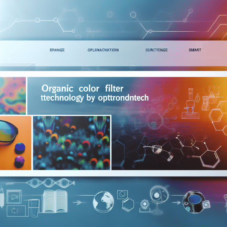 옵트론텍의 유기물 색 필터 기술, 얼리어답터들에게 유용한 이유!
