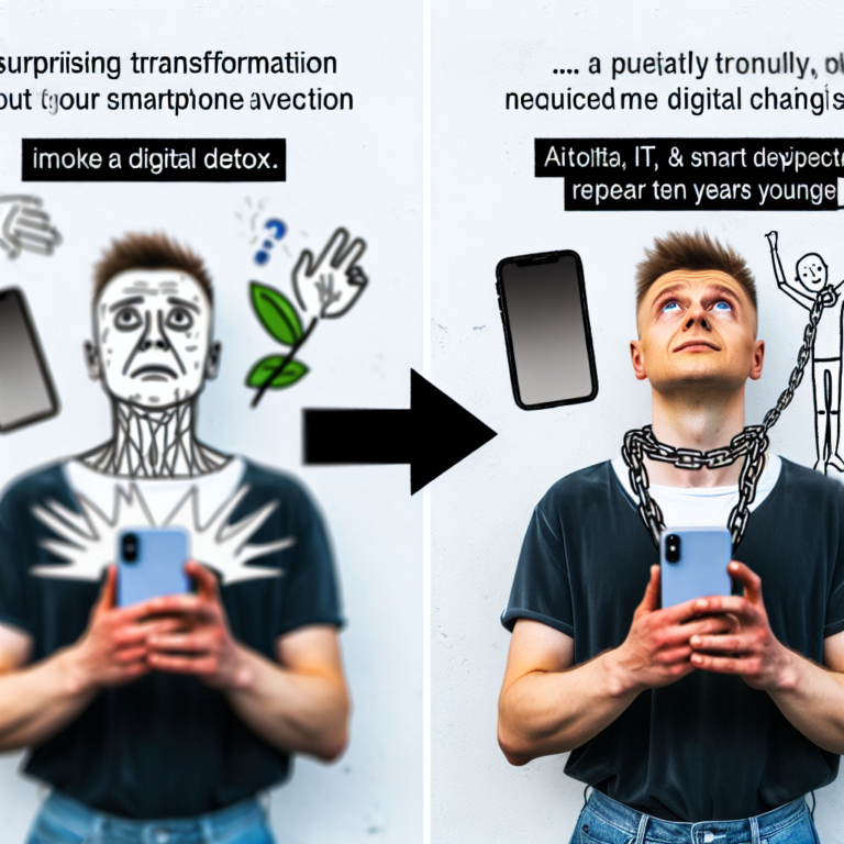 “스마트폰 사용 줄이고 놀라운 변화! 디지털 디톡스로 10년 젊어지다”