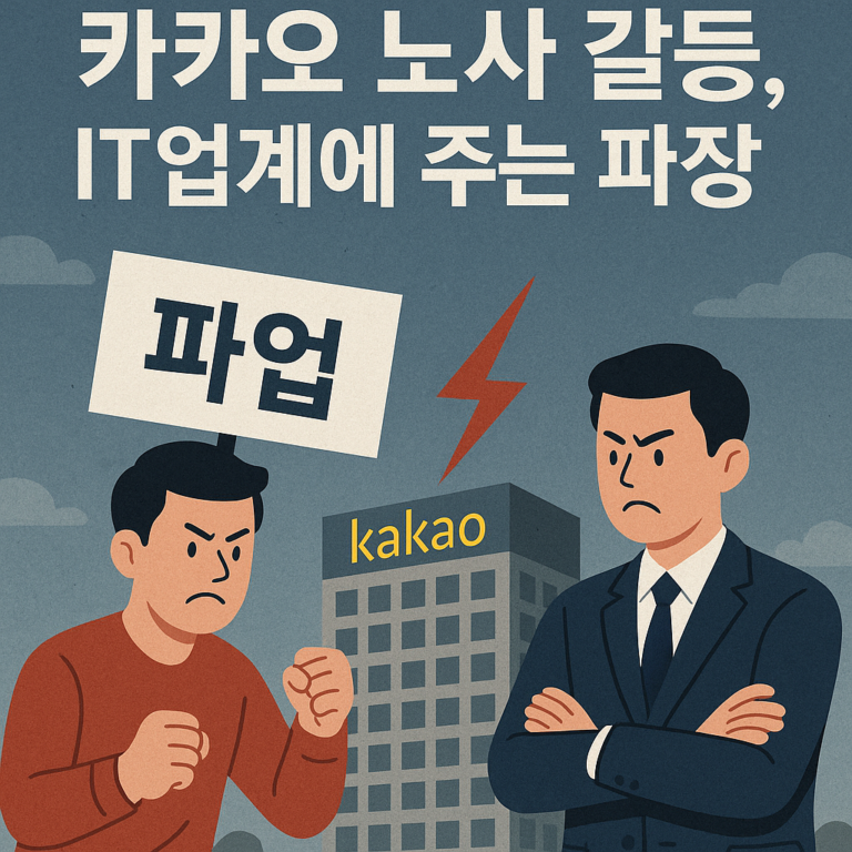 카카오 노사 갈등, IT업계에 주는 파장