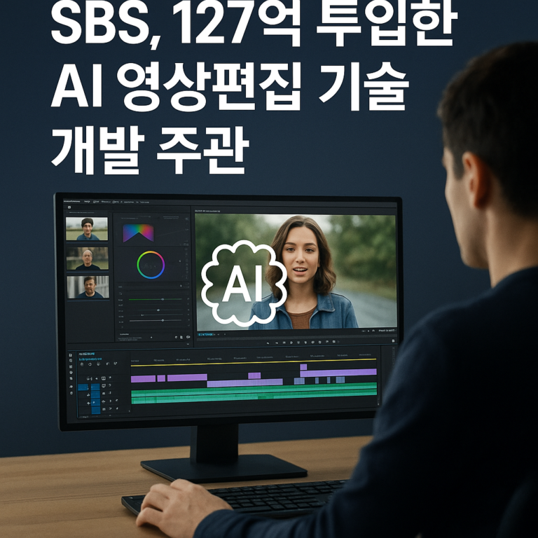 SBS, 127억 투입한 AI 영상편집 기술 개발 주관