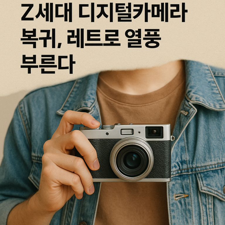 Z세대 디지털카메라 복귀, 레트로 열풍 부른다