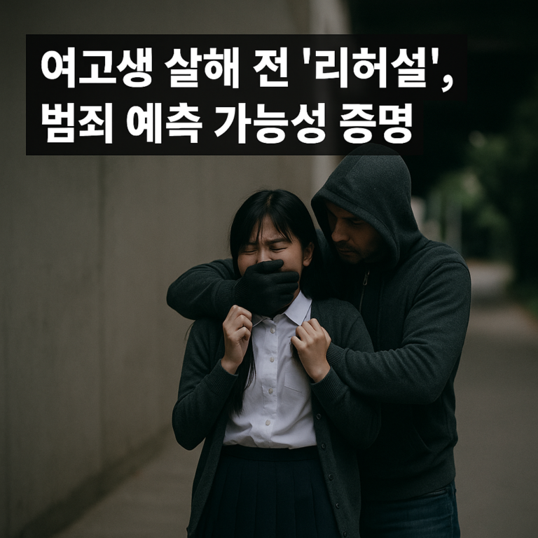 여고생 살해 전 ‘리허설’, 범죄 예측 가능성 증명
