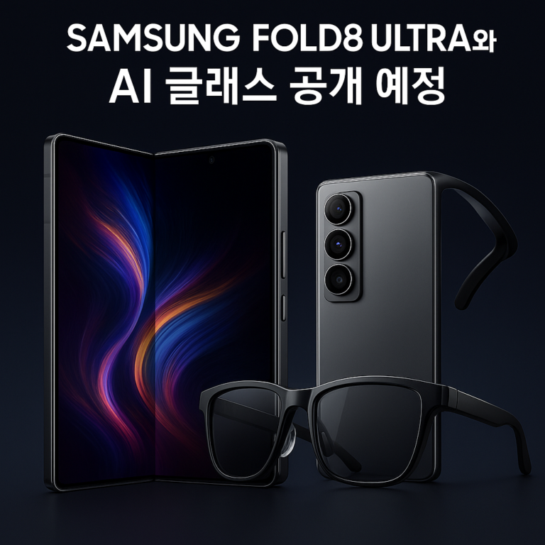 삼성, 폴드8 울트라와 AI 글래스 공개 예정