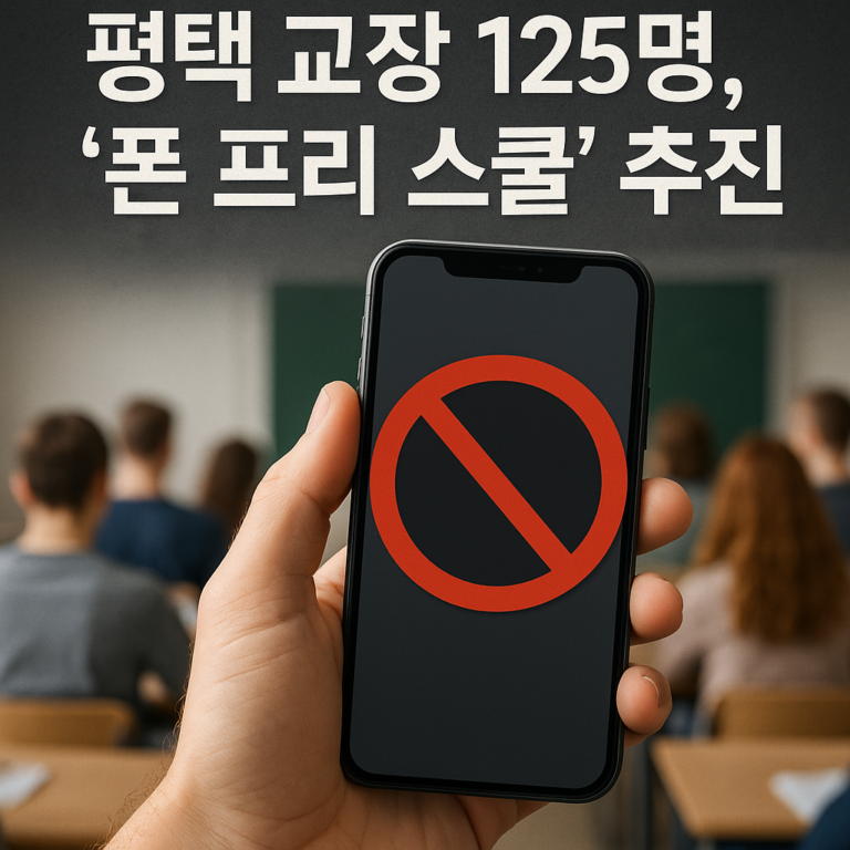 평택 교장 125명, ‘폰 프리 스쿨’ 추진