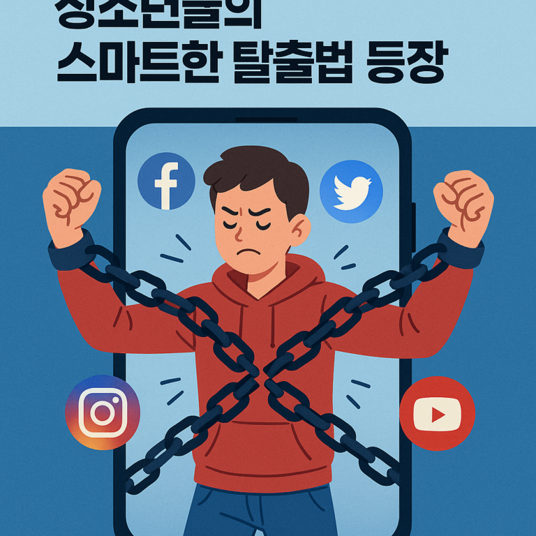 SNS 중독, 청소년들의 스마트한 탈출법 등장
