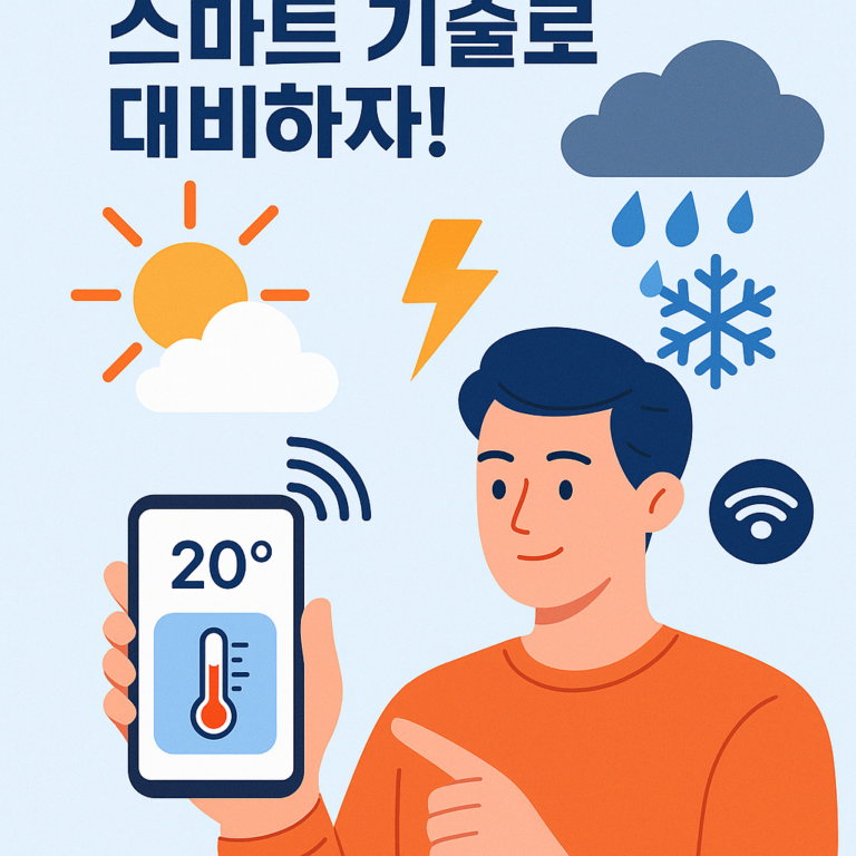 갑작스러운 기온 변화, 스마트 기술로 대비하자!