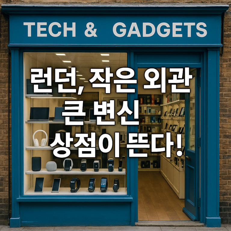 런던, 작은 외관 큰 변신 상점이 뜬다!