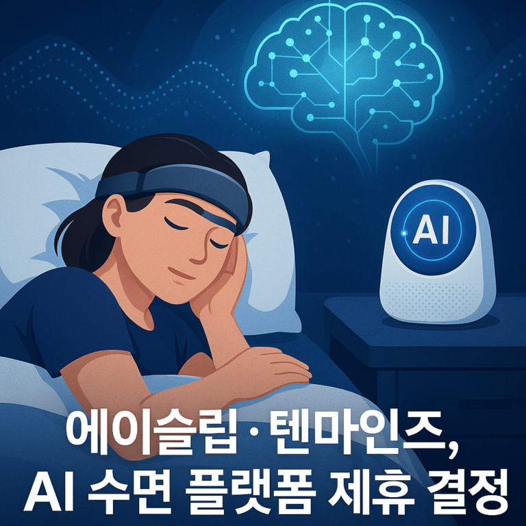 에이슬립·텐마인즈, AI 수면 플랫폼 제휴 결정