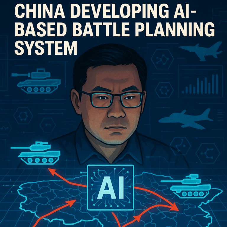 중국, AI 기반 전투계획 시스템 개발 중