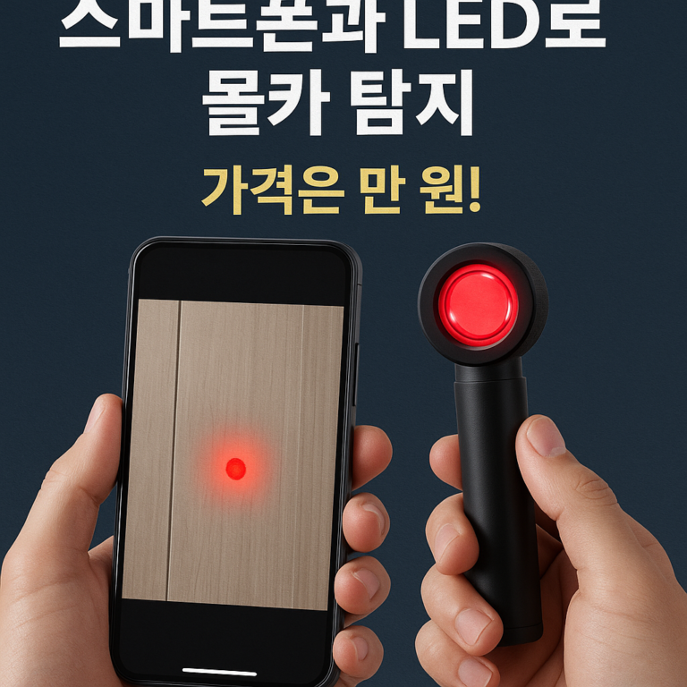 스마트폰과 LED로 몰카 탐지, 가격은 만 원!