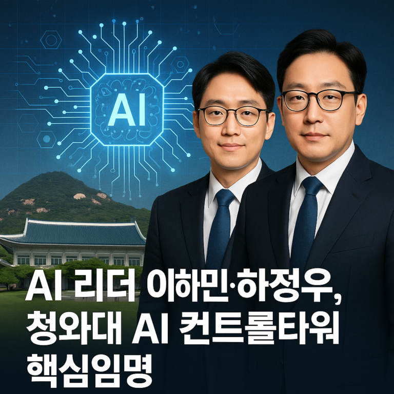 AI 리더 이해민·하정우, 청와대 AI 컨트롤타워 핵심임명